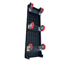 Chariot de manutention industriel robuste en acier à 6 roues, chariot utilitaire OEM en forme de U pour entrepôt / chariot métallique capacité 400 kg pour outils