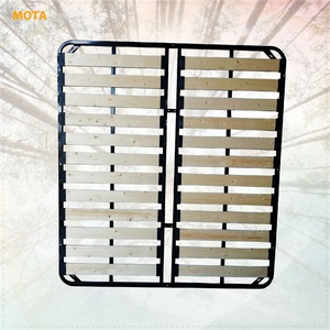 Đồ Nội Thất Nhà Có Thể Gập Lại Bằng Gỗ Hiện Đại Lưu Trữ Giường Tháo Lắp Bọc Khung Giường Với Slant Đẩy Thủy Lực Chân Đế - Product Image 2