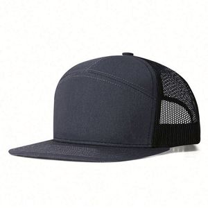 Wholesale High Quality 7 Panel Snapback Gorras Richardson 168 <b>Flat</b> Bill Mesh Trucker <b>Hat</b> Blank - Product Image 6