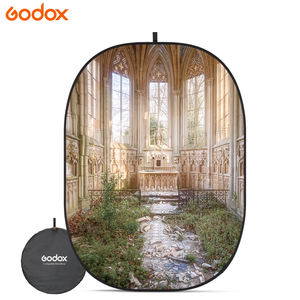 Godox 3D katlanabilir arka plan kurulu şehir kalıntıları çift taraflı render yağlıboya sokak sahne arka plan bez portre için - Product Image 2