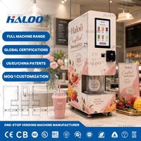 Fabricante de Máquinas Expendedoras Haloo, Máquina Expendedora Comercial de Smoothies con Licuadora de 22000 RPM