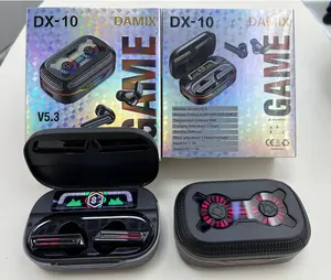 Audifonos TWS Fones de ouvido DX-10 2023 mais novo fone de ouvido sem fio LED BT 5.3 Power Bank esporte jogos Fones de ouvido TWS