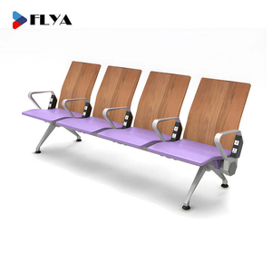 サポート木製ベンチチェア病院タンデム座席クリニック待機座席木製空港待機椅子テーブル付きカスタマイズ - Product Image 4