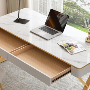 ชุดโต๊ะและเก้าอี้หินชนวนสุดหรู โต๊ะเขียนหนังสือสไตล์โมเดิร์นเรียบง่าย - Product Image 5