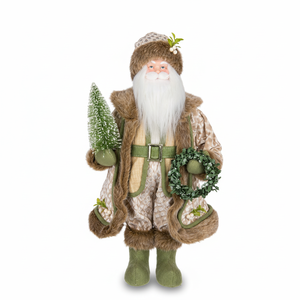 Figurine <span class=keywords><strong>de</strong></span> Père Noël <span class=keywords><strong>en</strong></span> peluche verte <span class=keywords><strong>de</strong></span> luxe, modèle Source Factory Home in Chimney, pour décoration <span class=keywords><strong>de</strong></span> Noël - Product Image 3