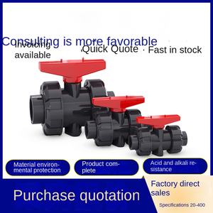 <span class=keywords><strong>PVC</strong></span> Double Union Ball Valve Manuel Haute Température Eau Pneumatique Gaz <span class=keywords><strong>Clapet</strong></span> <span class=keywords><strong>anti</strong></span>-<span class=keywords><strong>retour</strong></span> avec Interrupteur D'arrêt Raccords Joints - Product Image 2