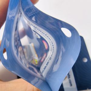 Pochette d'emballage personnalisée à fermeture éclair pour leurres de pêche en plastique souple, avec fenêtre transparente et encoche de déchirement, pour appâts de pêche, très vendue - Product Image 6