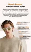 Gafas Inteligentes con IA, Estuche de Carga, Audio BT, Cámara, Control por Voz, Música, Batería de Larga Duración