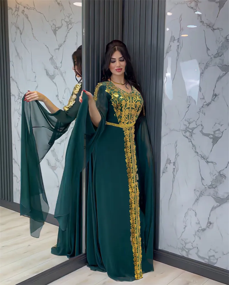Vestidos Largo 2023 халат Longue, мусульманское арабское платье с блестками, шифоновое платье, платье