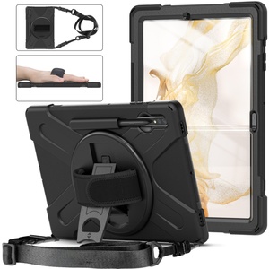 Custodia per tavoletta 2024 resistente agli urti per <span class=keywords><strong>Tablet</strong></span> <span class=keywords><strong>Samsung</strong></span> <span class=keywords><strong>Tab</strong></span> S8 Ultra <span class=keywords><strong>S7</strong></span> <span class=keywords><strong>FE</strong></span> S8 plus Galaxy Cover con linguetta