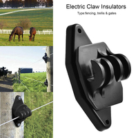 6mm zware kwaliteit klauw isolator voor houten palen, professionele elektrische afrasteringsisolator voor vee