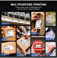 Imprimante thermique Gprinter GP-1934T 4 pouces 300 dpi pour étiquettes autocollantes, étiquettes d'entretien des vêtements, étiquettes volantes pour vêtements - En stock