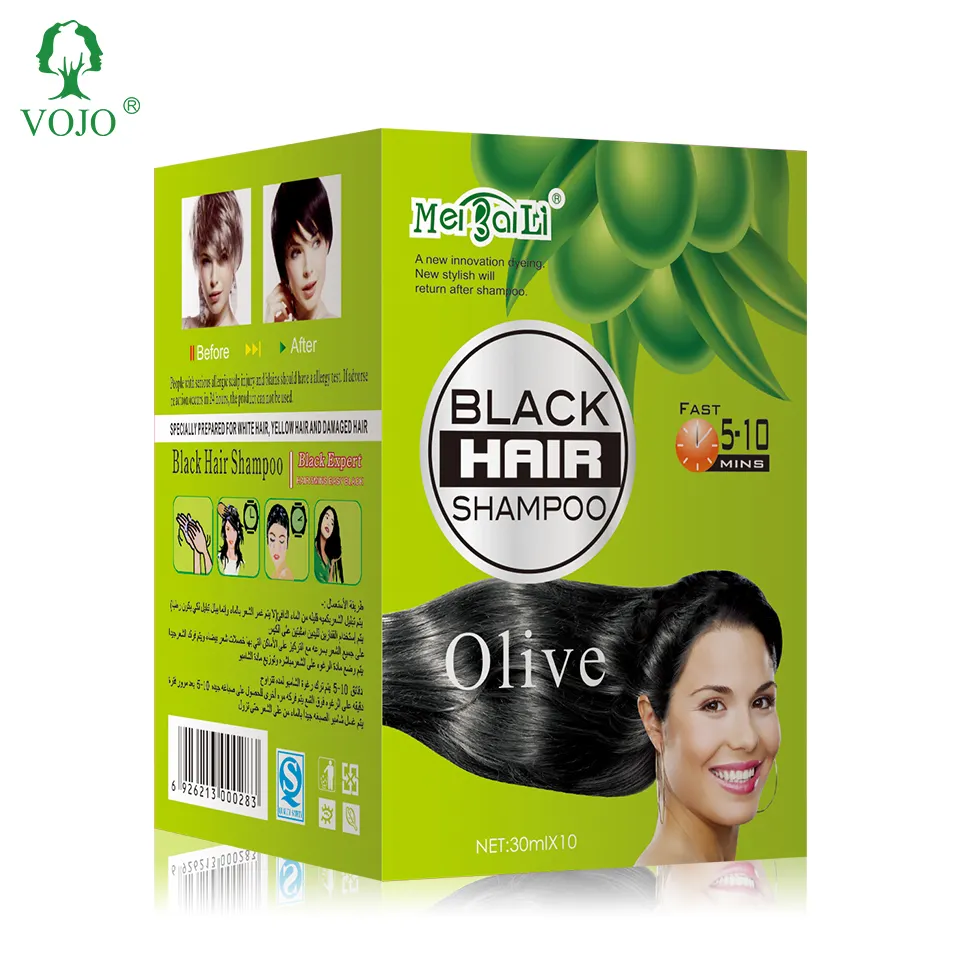 VOJO Black Hair Color Dye Hergestellt aus natürlichen Indigo Herbs Professional Haar färbemittel Shampoo für Frauen