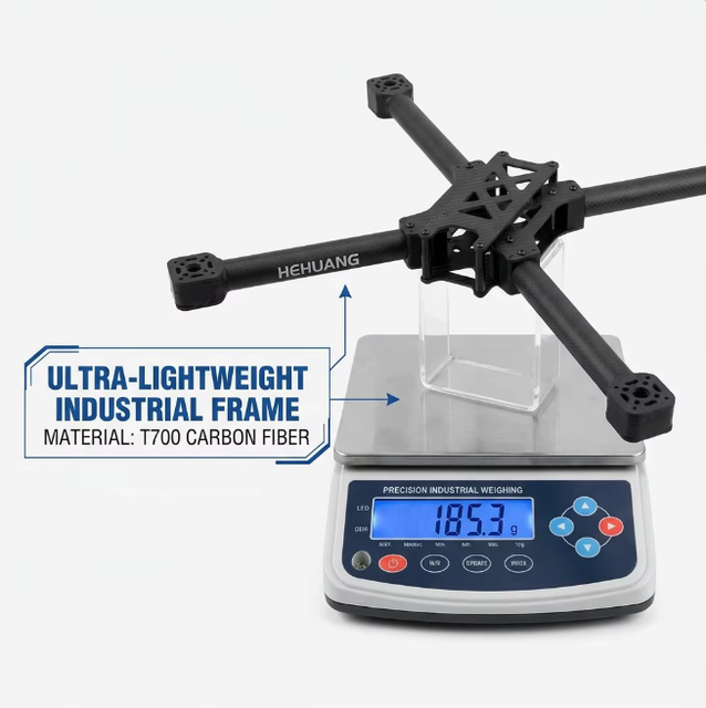 High Precision Drone Carbon Frame Custom CNC Cutting T700 Carbon Fiber Industrial UAV Service