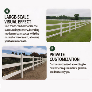 Cerca para Caballos de PVC Resistente, Antidecoloración y Estable al Viento, para Pastoreo Rural, Granjas y Seguridad del Ganado - Product Image 3