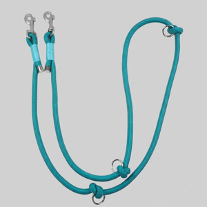 Guinzaglio per Cani Multifunzione 2 in 1 in Corda di Nylon a Doppia Estremità con Motivo a Quadri Personalizzato e Rivetti per Corsa e Arrampicata in Montagna - Product Image 6