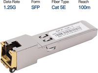 Transceptor Modular Ethernet de Cobre SFP Gigabit 1000Base-T a RJ45 de 100m para FTTH, Empalme por Fusión, Fibra para Comunicación