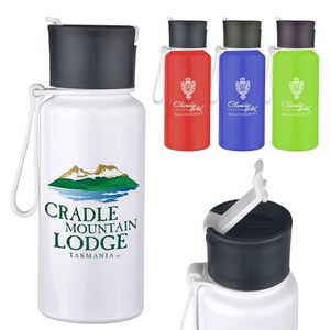 Botella <span class=keywords><strong>de</strong></span> Agua Deportiva <span class=keywords><strong>de</strong></span> Aluminio <span class=keywords><strong>de</strong></span> 500 ml con Logotipo Personalizado, Asa <span class=keywords><strong>de</strong></span> Silicona, Ecológica, Portátil, Apta para Agua Hirviendo - Product Image 1