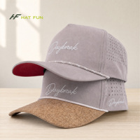 Casquette de baseball unisexe personnalisée pour homme, 5 panneaux, en nylon, avec logo en silicone, découpe au laser, trous respirants, séchage rapide, casquette de golf, sport