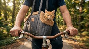 Sac de transport pour animaux de compagnie de haute qualité, confortable et épais pour l'hiver, avec intérieur en polaire, sac de transport pliable pour voiture, sac de shopping portable - Product Image 5