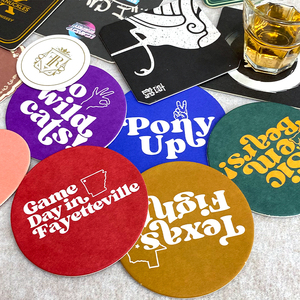 Posavasos de papel redondo personalizado, posavasos gruesos para restaurante, Bar, cerveza, posavasos de papel, posavasos de papel absorbente para Hotel para bebidas - Product Image 1