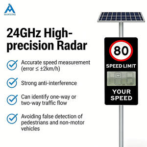Détecteur <span class=keywords><strong>de</strong></span> vitesse radar intelligent avec affichage LED pour <span class=keywords><strong>signalisation</strong></span> routière, compatible OEM - Product Image 4