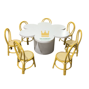 Sillas Infantiles de Mimbre Hechas a Mano con Diseño Personalizado para Fiestas de Cumpleaños, Muebles Infantiles de Mimbre Natural, Suministro al por Mayor - Product Image 1