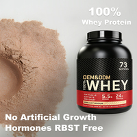 Poudre de Protéine de Lactosérum au Chocolat 5lb 73 Portions 24g 5.5g BCAA Formule Hydrolysée pour Nutrition Sportive et Fitness