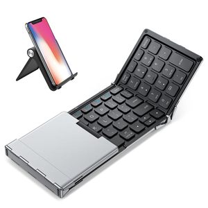 Clavier pliable OEM ODM avec pavé numérique BK09, clavier de voyage compact portable, rechargeable par USB-C, clavier pliable sans fil - Product Image 1
