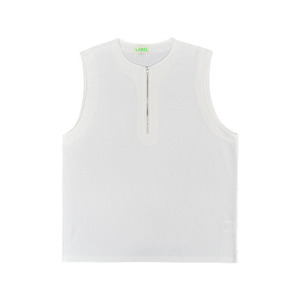 Venta al por mayor Waffle Knit Tank Top Media cremallera <span class=keywords><strong>Ropa</strong></span> de alta calidad Hombres Waffle Shirt Sin mangas Mend Designer <span class=keywords><strong>Ropa</strong></span> Verano 2025 - Product Image 6