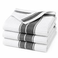 Lot de torchons en microfibre douce à motif gaufré 40x60cm, respirants et lavables en machine, pour cuisine, hôtel, restaurant