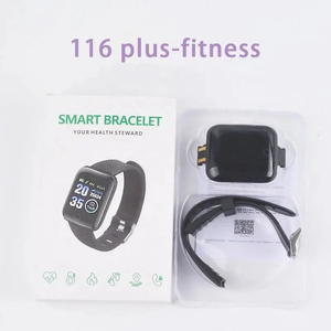 Montre connectée intelligente étanche 116 Plus, meilleure montre connectée, montres intelligentes numériques, montre connectée de sport avec mesure de la pression artérielle - Product Image 6