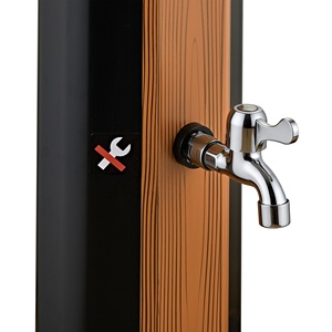 CYEN Nuevo Diseño, Construcción Estable, Fácil Instalación, <span class=keywords><strong>Ducha</strong></span> Exterior con Apariencia de <span class=keywords><strong>Madera</strong></span> de 35L, <span class=keywords><strong>Ducha</strong></span> de Jardín con Calefacción <span class=keywords><strong>Solar</strong></span> - Product Image 5