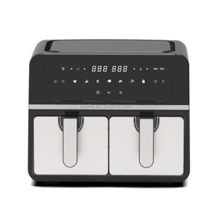 Aifa friggitrice ad aria doppia con <span class=keywords><strong>2</strong></span> cestelli doppia friggitrice ad aria 9L 2400W due Zone digitale friggitrice ad aria forno - Product Image 3