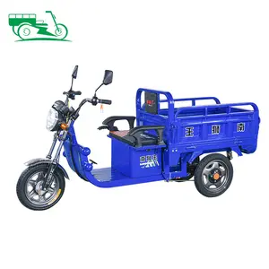 Tricicli elettrici a 3 ruote con corpo aperto a batteria grande a buon mercato 550w 650w Pedicab per adulti Cargo