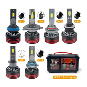 Ampoule <span class=keywords><strong>de</strong></span> phare LED pour voiture 30000lm 300W Haute puissance 5080 CSP H11 H1 H4 H7 HB3 9005 9006 9012 CANBUS Phare avant automobile - Product Image 6