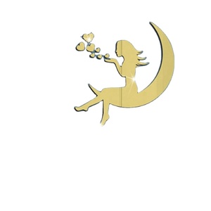 Romantic Moon Goddess Love <b>Acrylic</b> <b>Mirror</b> Sticker New Arrival Home Wall Decals for Valentine's Day Cartoon Art Style - Product Image 3