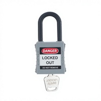 Cadenas multicolores à clé avec anse en nylon, antivol, antirouille, certifié CE, pour verrouillage d'armoires