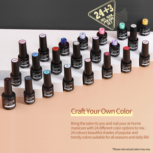 Kit de Démarrage DIY pour Ongles à Domicile, Vernis Gel UV/LED Longue Durée, Base et Top Coat, Ensemble de Vernis à Ongles en Gel Soak-Off – Meilleures Ventes - Product Image 2
