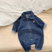 Combinaison Bébé Printemps-Automne pour Garçons et Filles, Motif Cowboy Ours, Style Européen, Vêtements d'Escalade pour Nourrissons, Nouveau Modèle