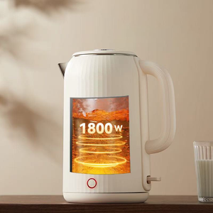 Bouilloire à double paroi de grande capacité 2,5 L, arrêt automatique, conception sans fil, adaptée à un usage domestique, bouilloire pour chauffer l'eau - Product Image 5