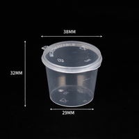Gobelet à sauce jetable en PP transparent pour chili et vinaigre, boîte à trempette, vente en gros