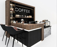 Design d'intérieur haut de gamme pour café commercial, nouvelle conception de bar à vin, comptoir de bar moderne haut de gamme