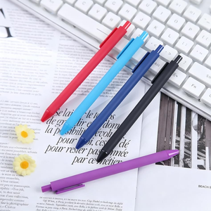 Bolígrafos de Plástico al por Mayor, Económicos, Multicolores, con Recubrimiento de Goma, con Logotipo Personalizado Impreso OEM para Papelería - Product Image 6