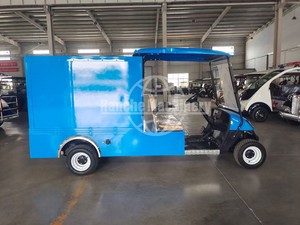 รถกอล์ฟไฟฟ้าแบบใหม่ 2 ที่นั่ง แบตเตอรี่ลิเธียมไอรอนฟอสเฟต ยางสำหรับขับขี่ออฟโรด ระยะทางวิ่ง 80-100 กม. ได้รับการรับรองมาตรฐาน CE ใช้งานได้อย่างปลอดภัย - Product Image 3