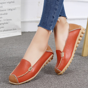 Chaussures plates décontractées Xuanhui, nouveaux modèles confortables à enfiler, semelle souple, noires, pour femmes - Product Image 2