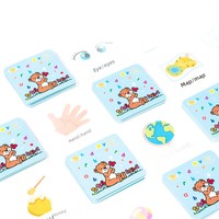 Cubes de lettres colorés en bois, jeu de construction, cartes de vocabulaire illustrées, défi sonore, préscolaire Montessori, 30 pièces, animaux