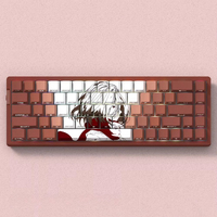 74 touches Frieren, touches de clavier mignonnes à impression latérale d'anime, PBT, sublimation par teinture, Cherry pour clavier mécanique 60/61/68