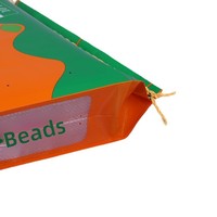 Sacs d'emballage alimentaire pour riz imprimés sur mesure, sacs à nouilles en plastique refermables à motif serpentin, sacs tissés composites laminés épaissis