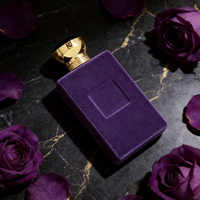 Flacon de parfum vide en verre rectangulaire de 100 ml, qualité brume, avec capuchon rond à sertir, personnalisable en gros par le fabricant Anding